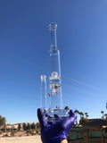 Hollow foot Natural perc w/Double Perc straight tube