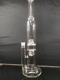 Hollow foot Natural perc w/Double Perc straight tube