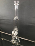 Hollow foot Natural perc w/Double Perc straight tube